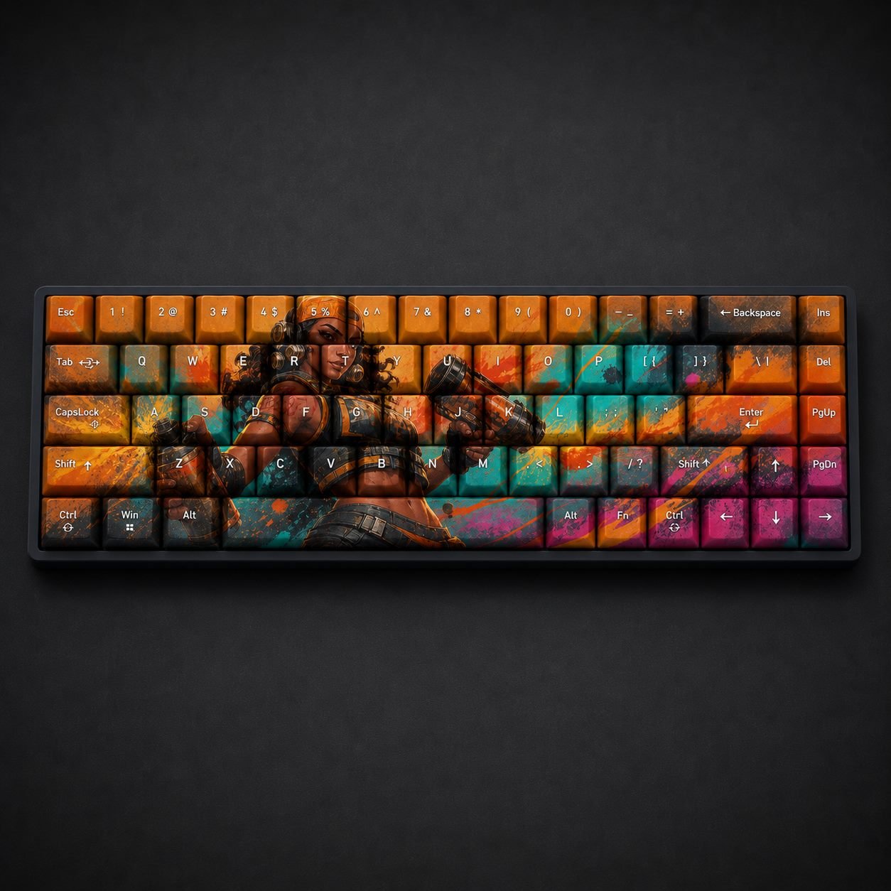 Raze Original Profile 68-Key Side-Printed PBT Keycap Set - Image 8