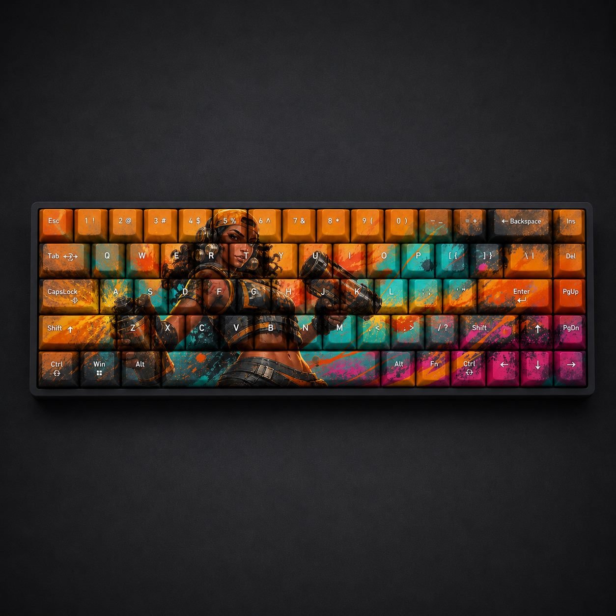 Raze Original Profile 68-Key Side-Printed PBT Keycap Set - Image 16
