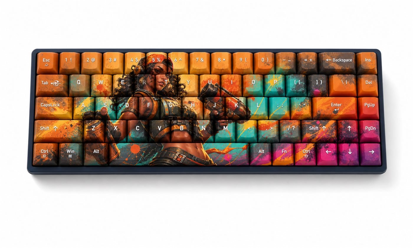 Raze Original Profile 68-Key Side-Printed PBT Keycap Set