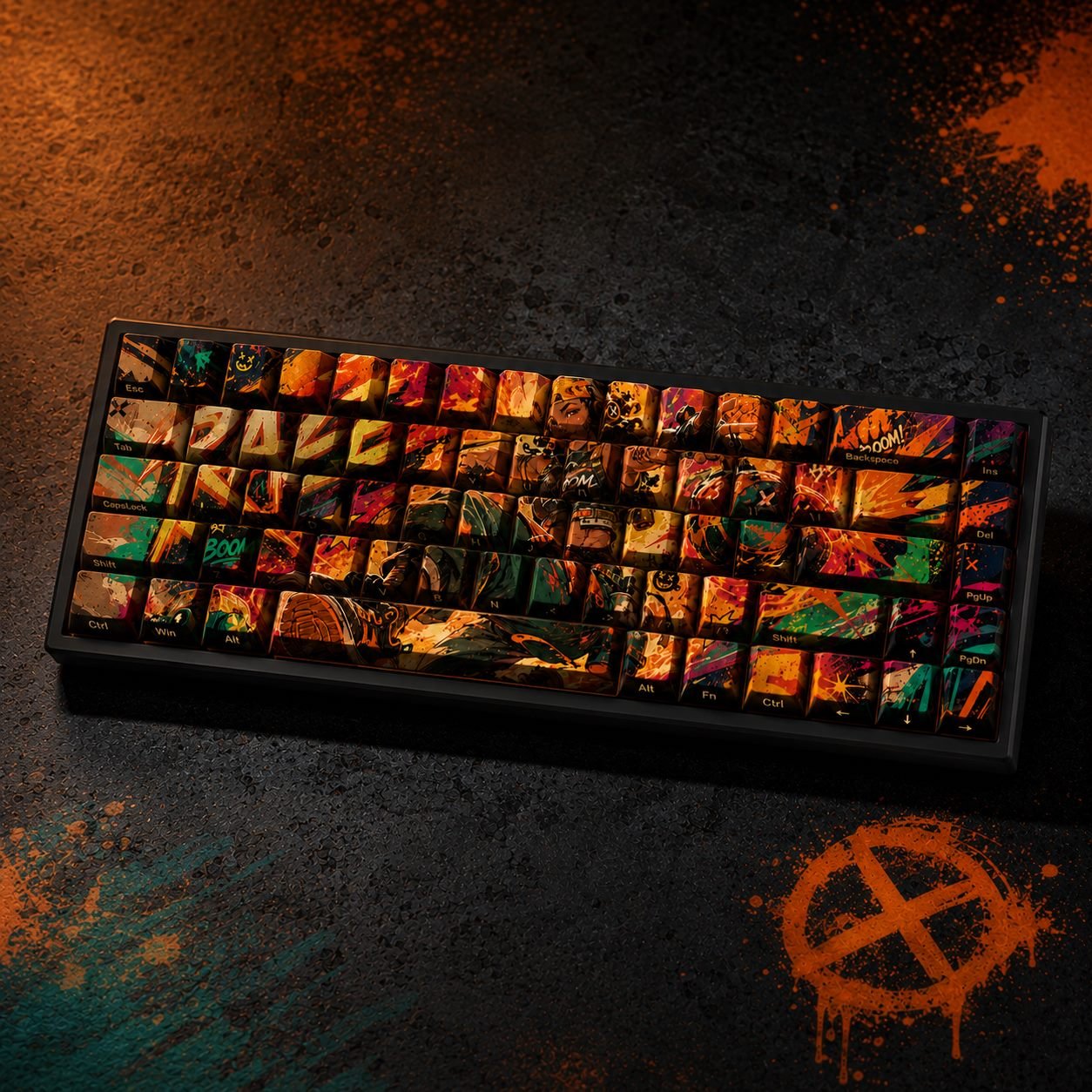 Raze Side-Printed Variant Original Profile 68-Key PBT Keycap Set - Image 5