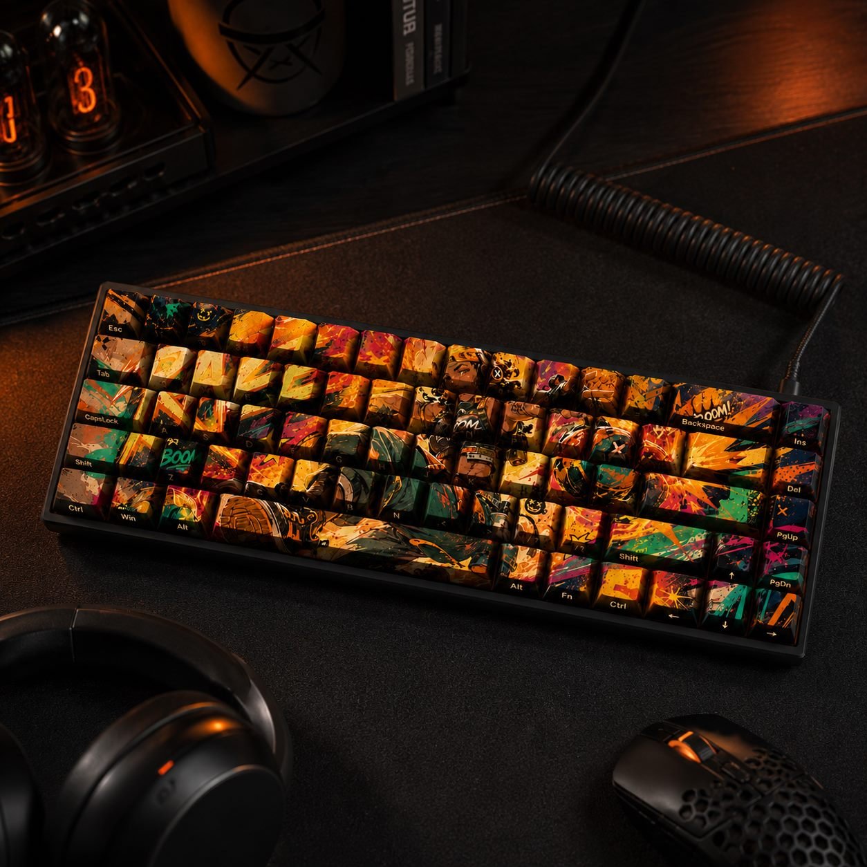 Raze Side-Printed Variant Original Profile 68-Key PBT Keycap Set - Image 8