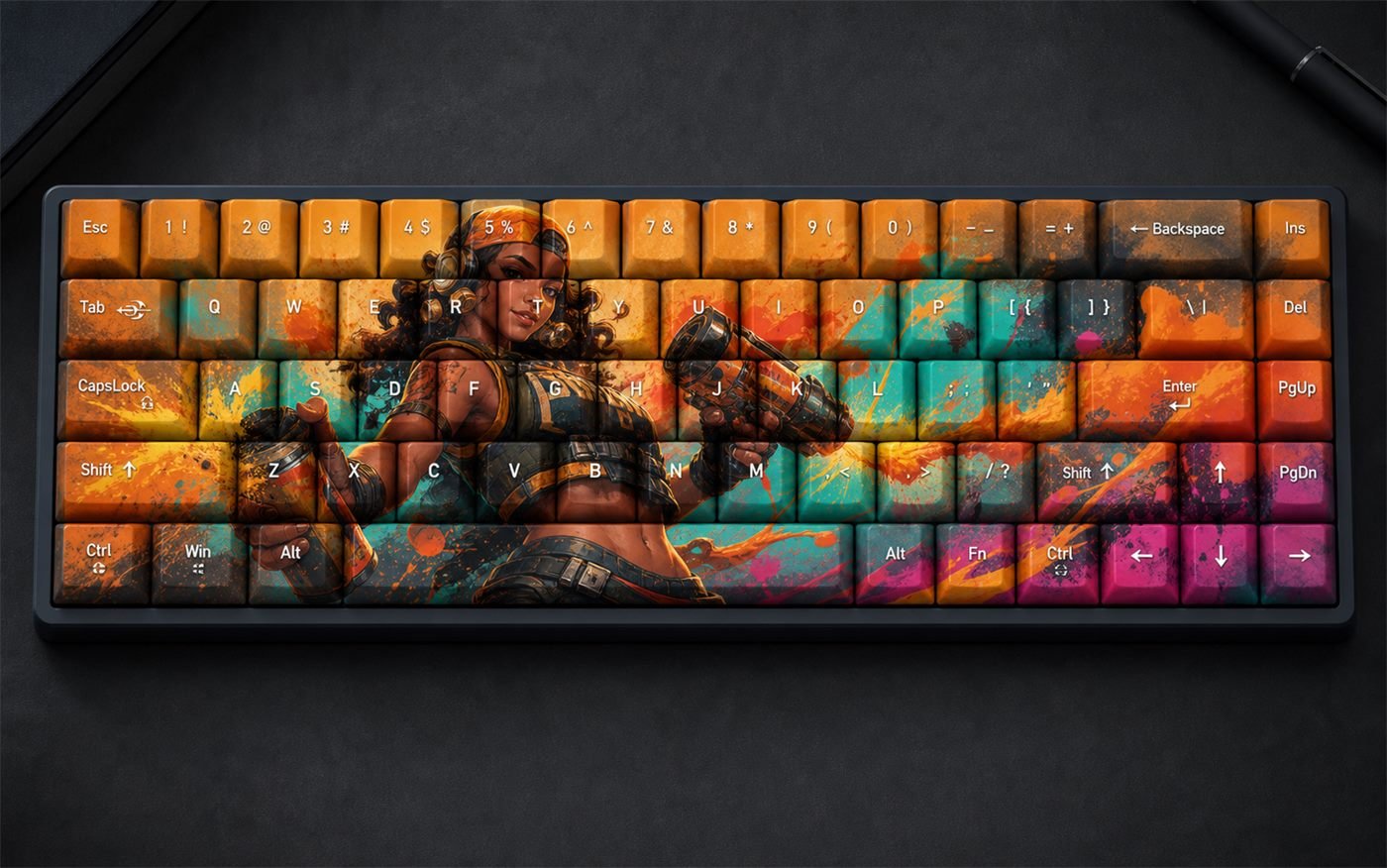Reyna Original Profile 68-Key Side-Printed PBT Keycap Set - Image 2