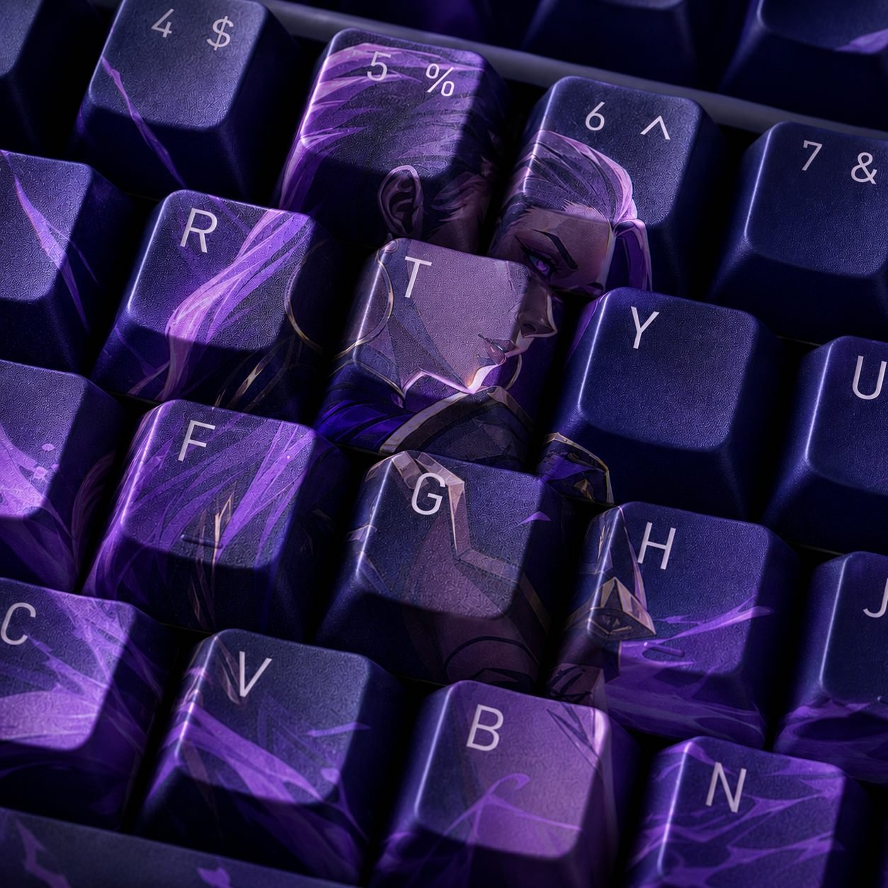 Reyna Original Profile 68-Key Side-Printed PBT Keycap Set - Image 10