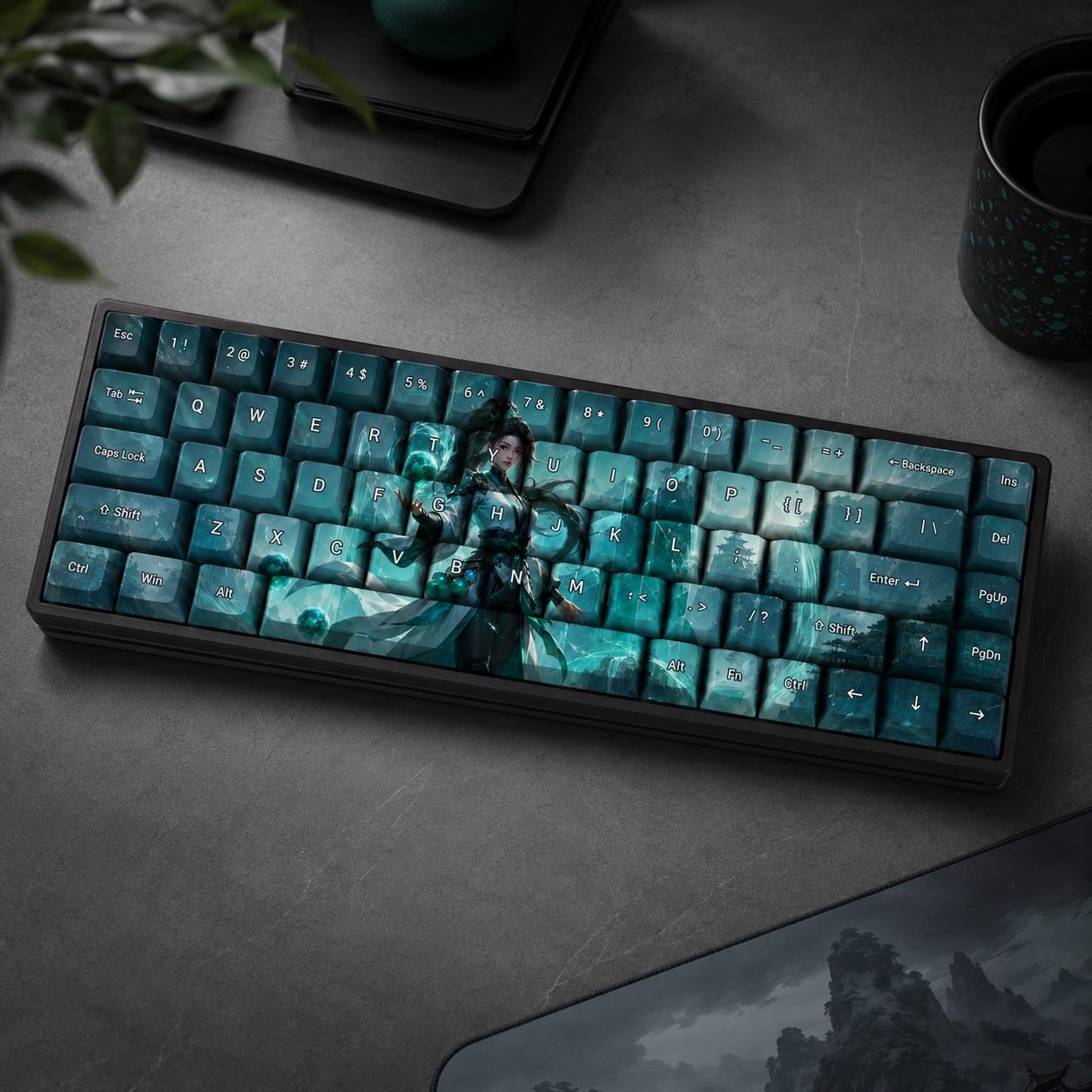 Sage Original Profile 68-Key Side-Printed PBT Keycap Set - Image 2