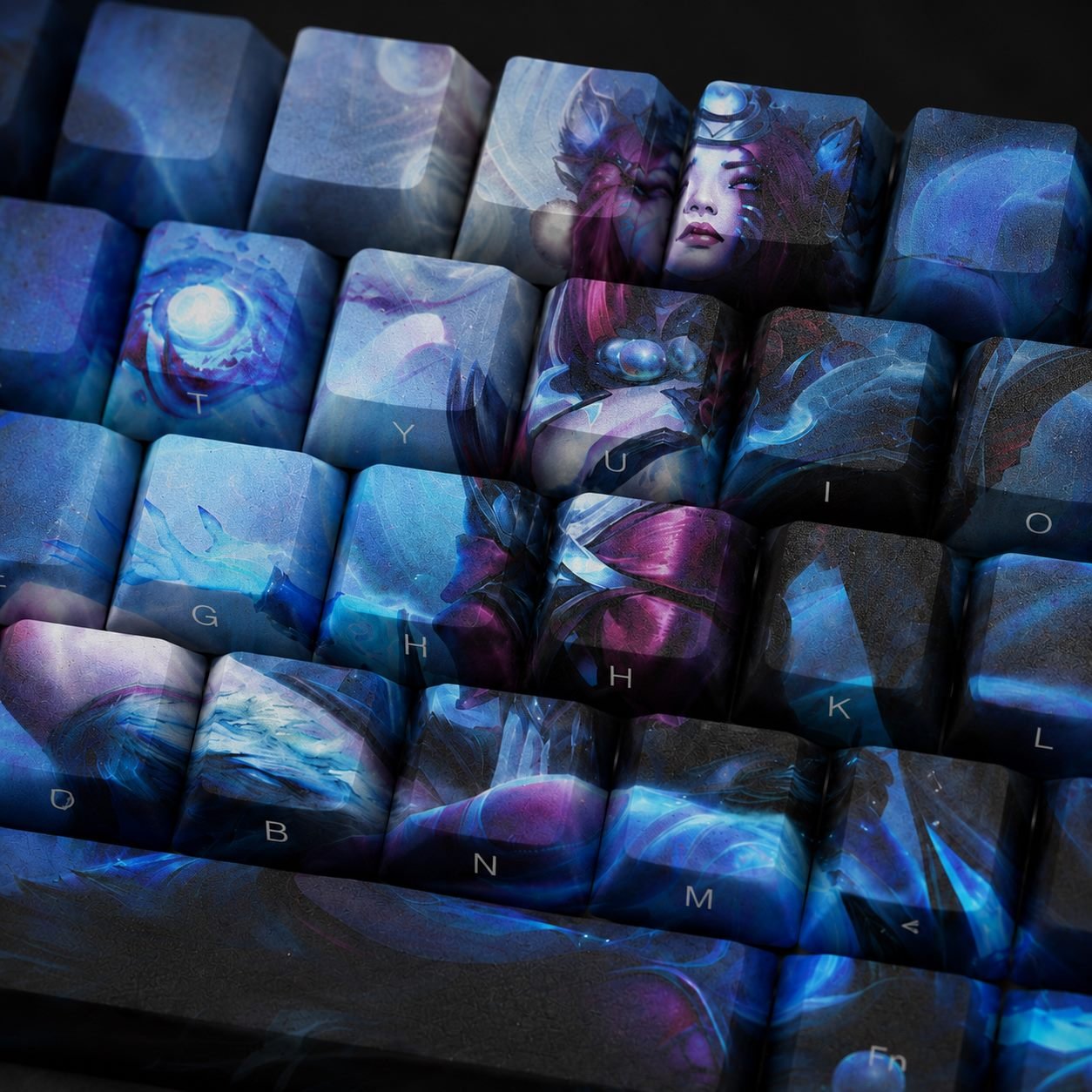 SNOW MOON AHRI Original Profile 68-Key Side-Printed PBT Keycap Set - Image 4