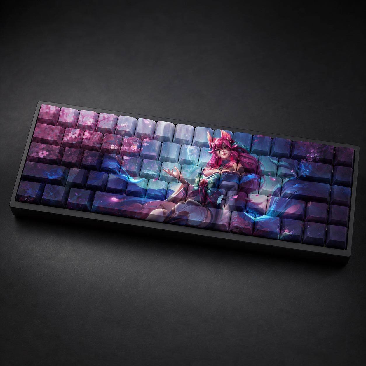 SPIRIT BLOSSOM AHRI Original Profile 68-Key Side-Printed PBT Keycap Set - Image 2