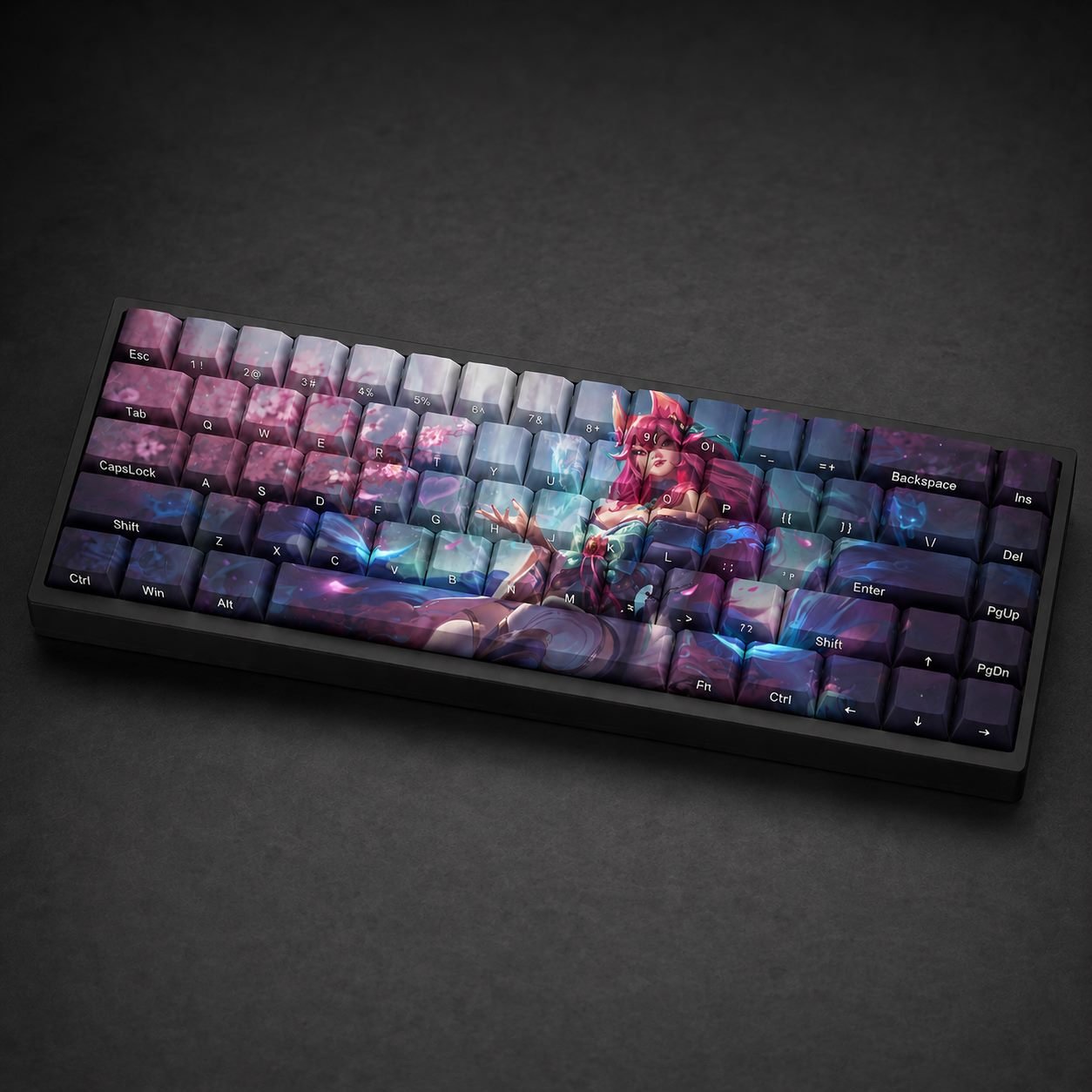 SPIRIT BLOSSOM AHRI Original Profile 68-Key Side-Printed PBT Keycap Set - Image 6