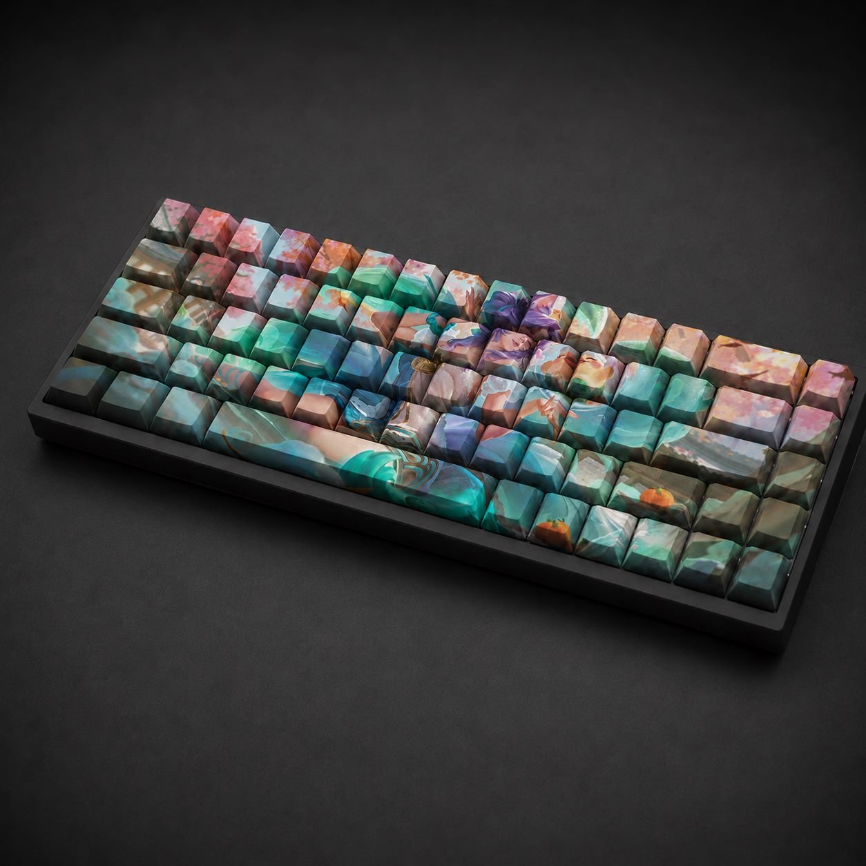 SPIRIT BLOSSOM SPRINGS AHRI Original Profile 68-Key Side-Printed PBT Keycap Set - Image 3