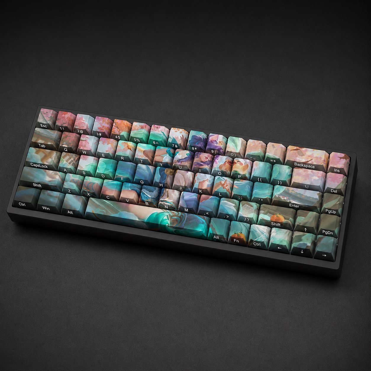 SPIRIT BLOSSOM SPRINGS AHRI Original Profile 68-Key Side-Printed PBT Keycap Set - Image 5