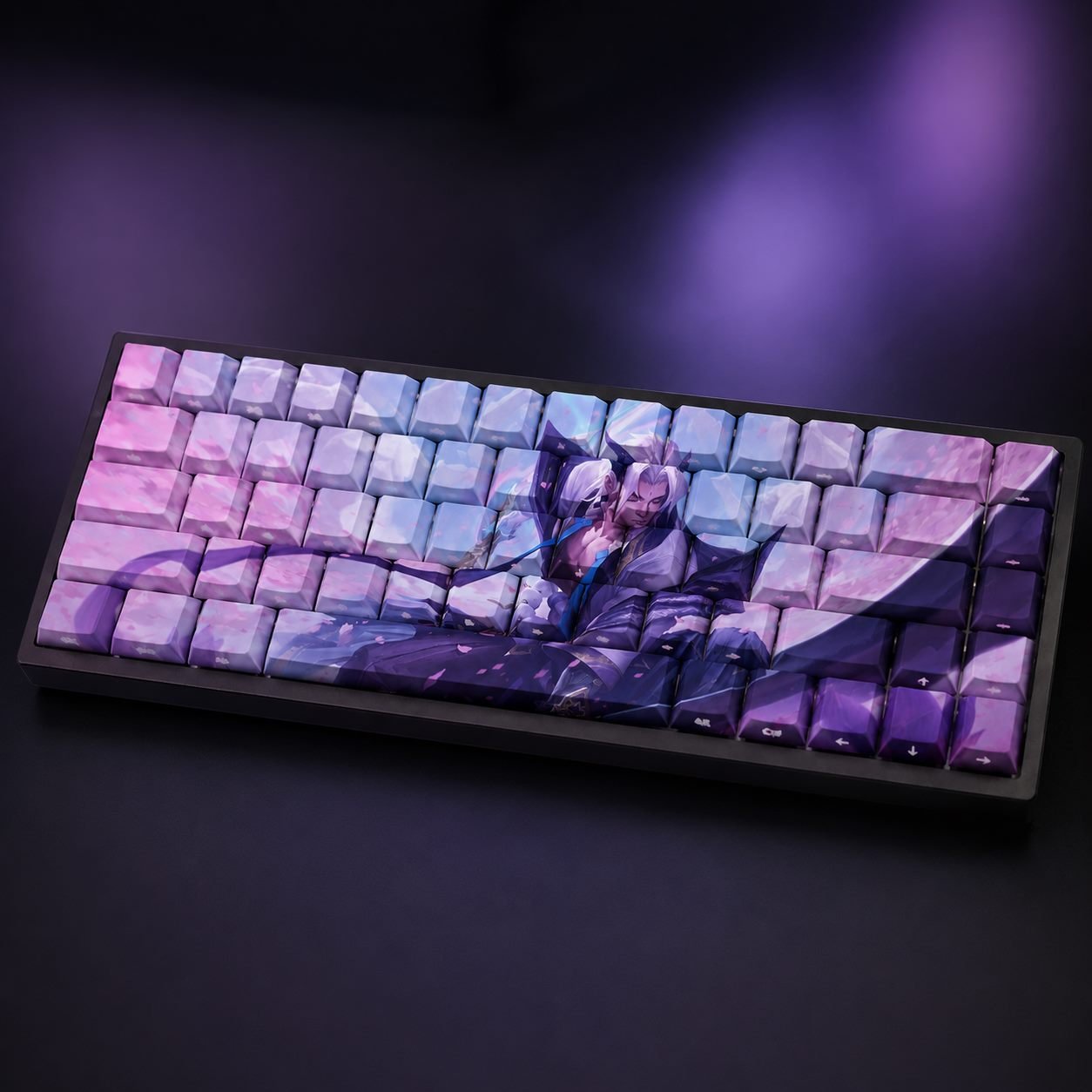 SPIRIT BLOSSOM YONE Original Profile 68-Key Side-Printed PBT Keycap Set - Image 2