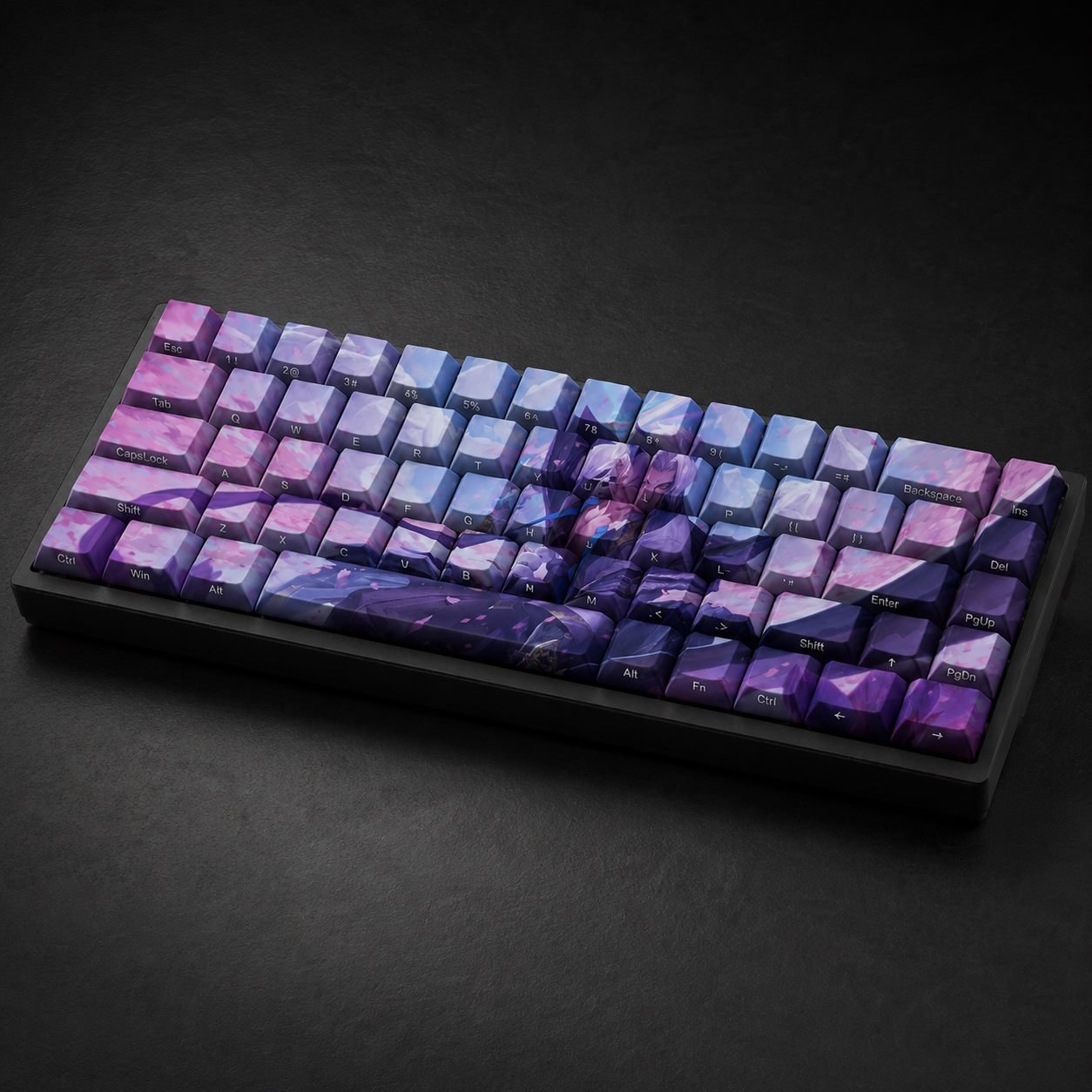 SPIRIT BLOSSOM YONE Original Profile 68-Key Side-Printed PBT Keycap Set - Image 3