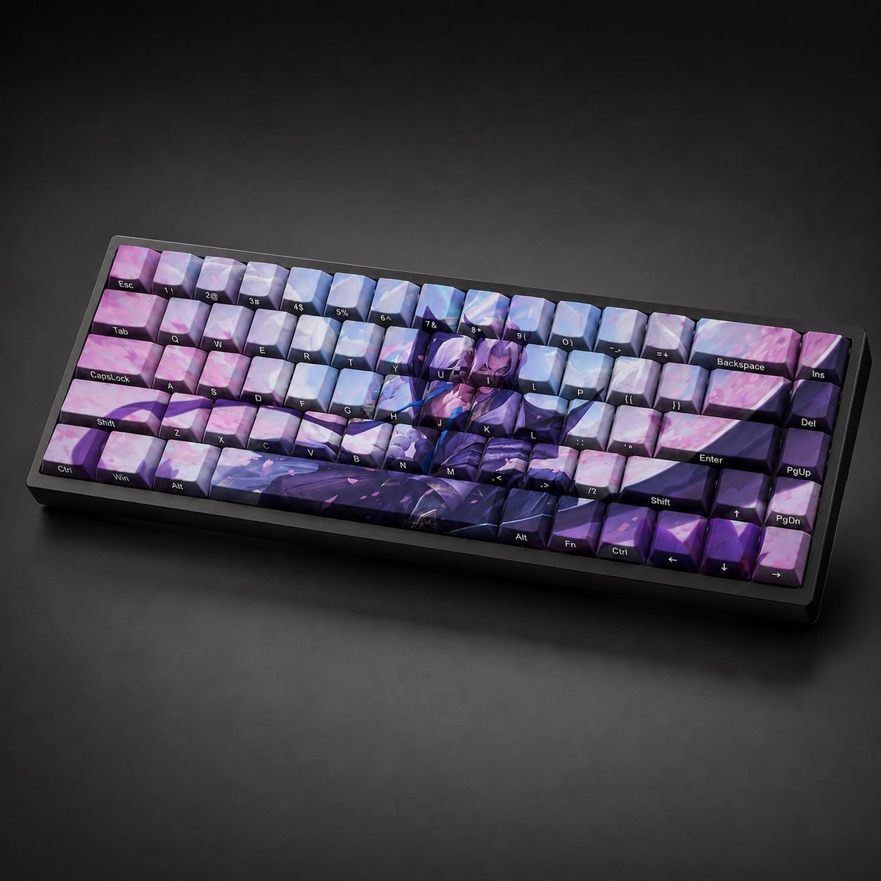 SPIRIT BLOSSOM YONE Original Profile 68-Key Side-Printed PBT Keycap Set - Image 6