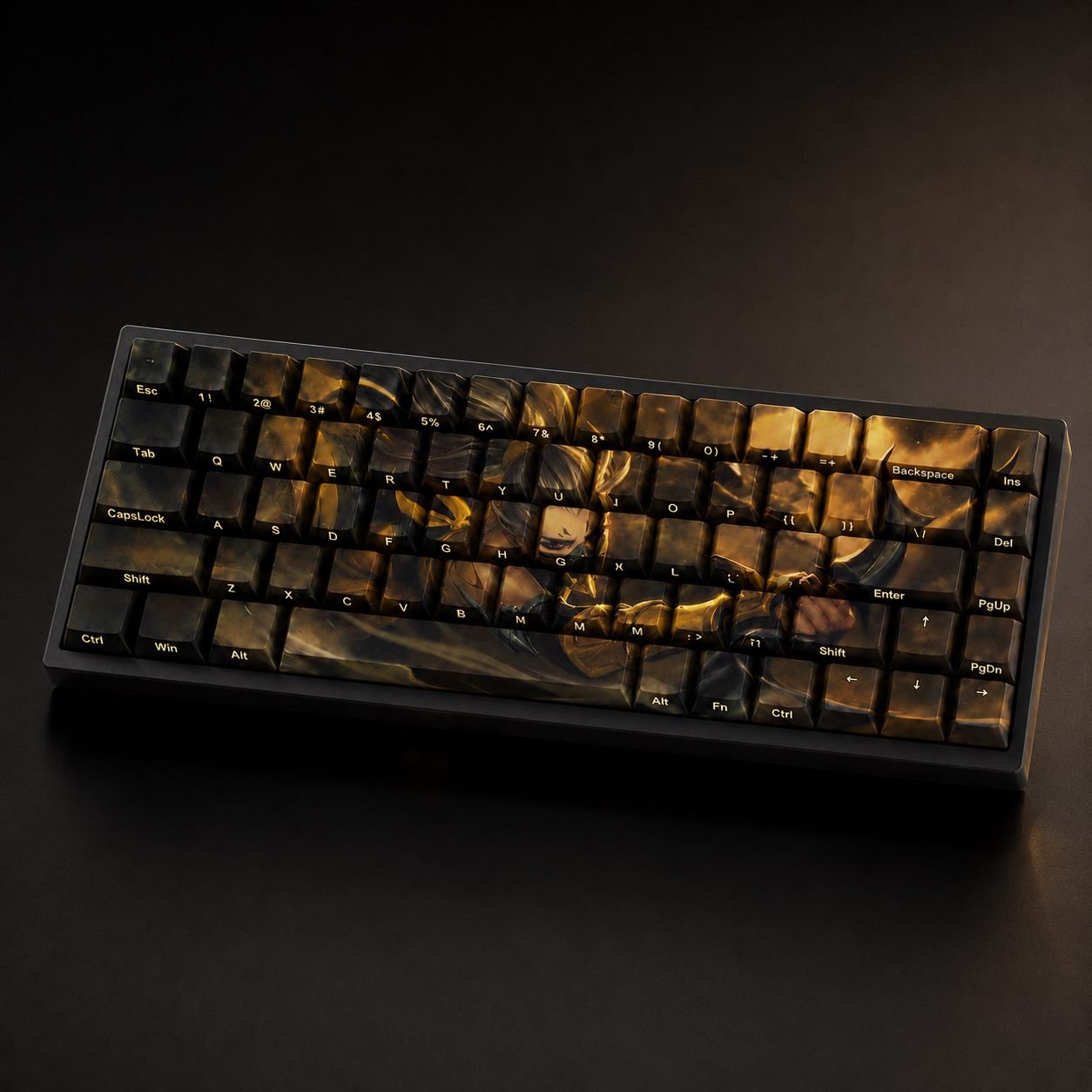 STINGER AKALI Original Profile 68-Key Side-Printed PBT Keycap Set - Image 2
