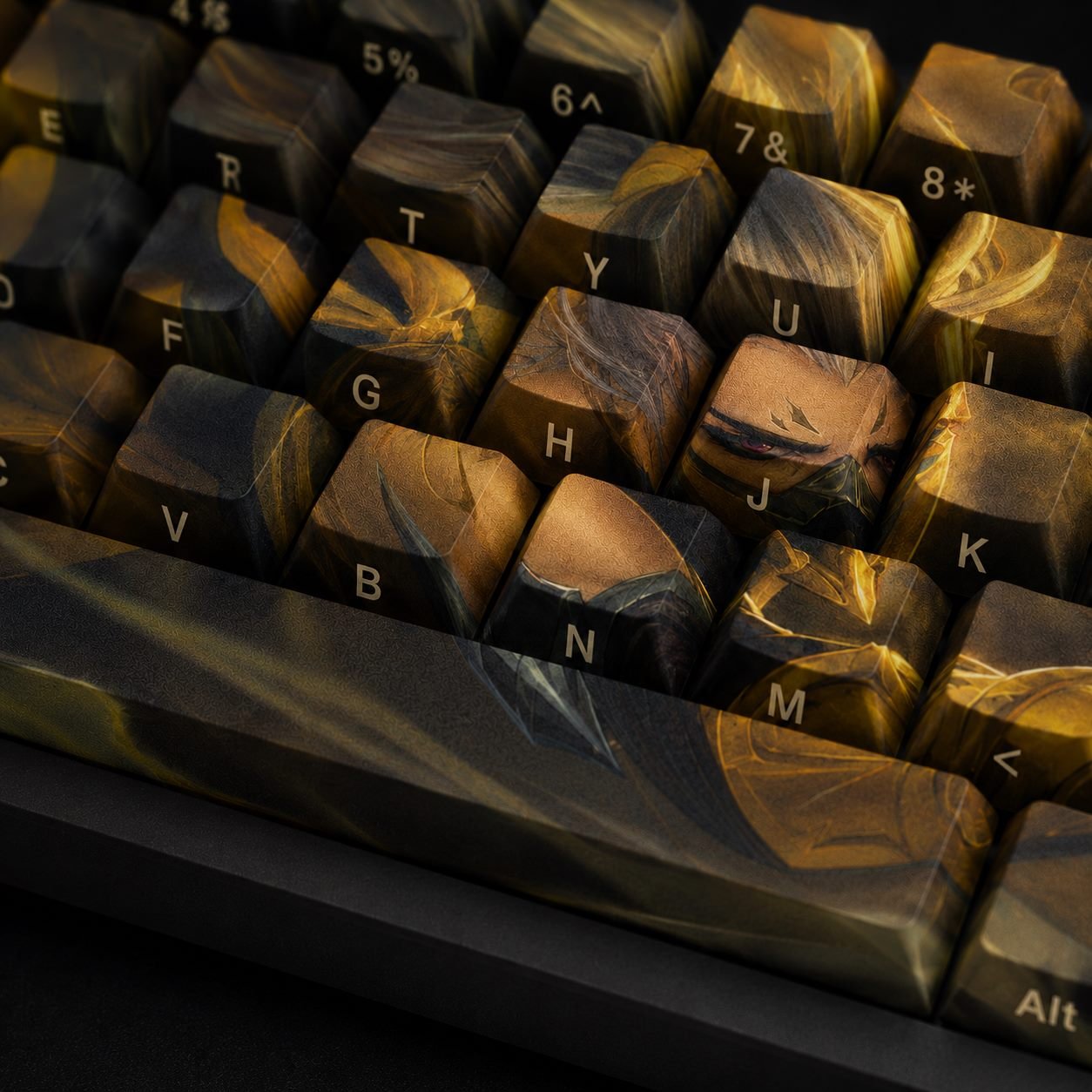 STINGER AKALI Original Profile 68-Key Side-Printed PBT Keycap Set - Image 4