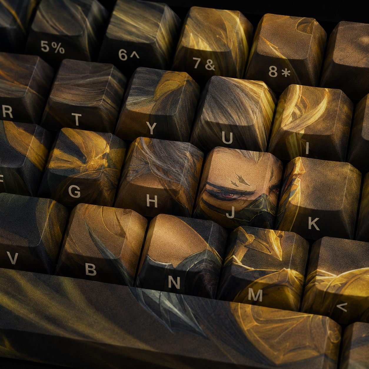 STINGER AKALI Original Profile 68-Key Side-Printed PBT Keycap Set - Image 7