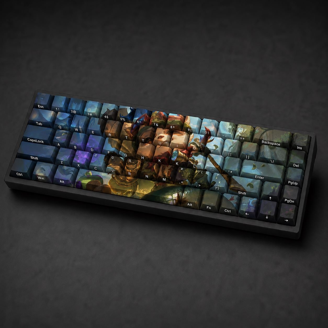 TEEMO Original Profile 68-Key Side-Printed PBT Keycap Set - Image 2