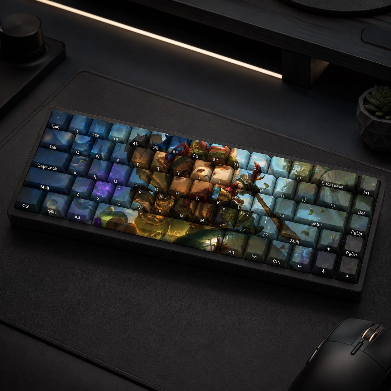 TEEMO Original Profile 68-Key Side-Printed PBT Keycap Set - Image 8