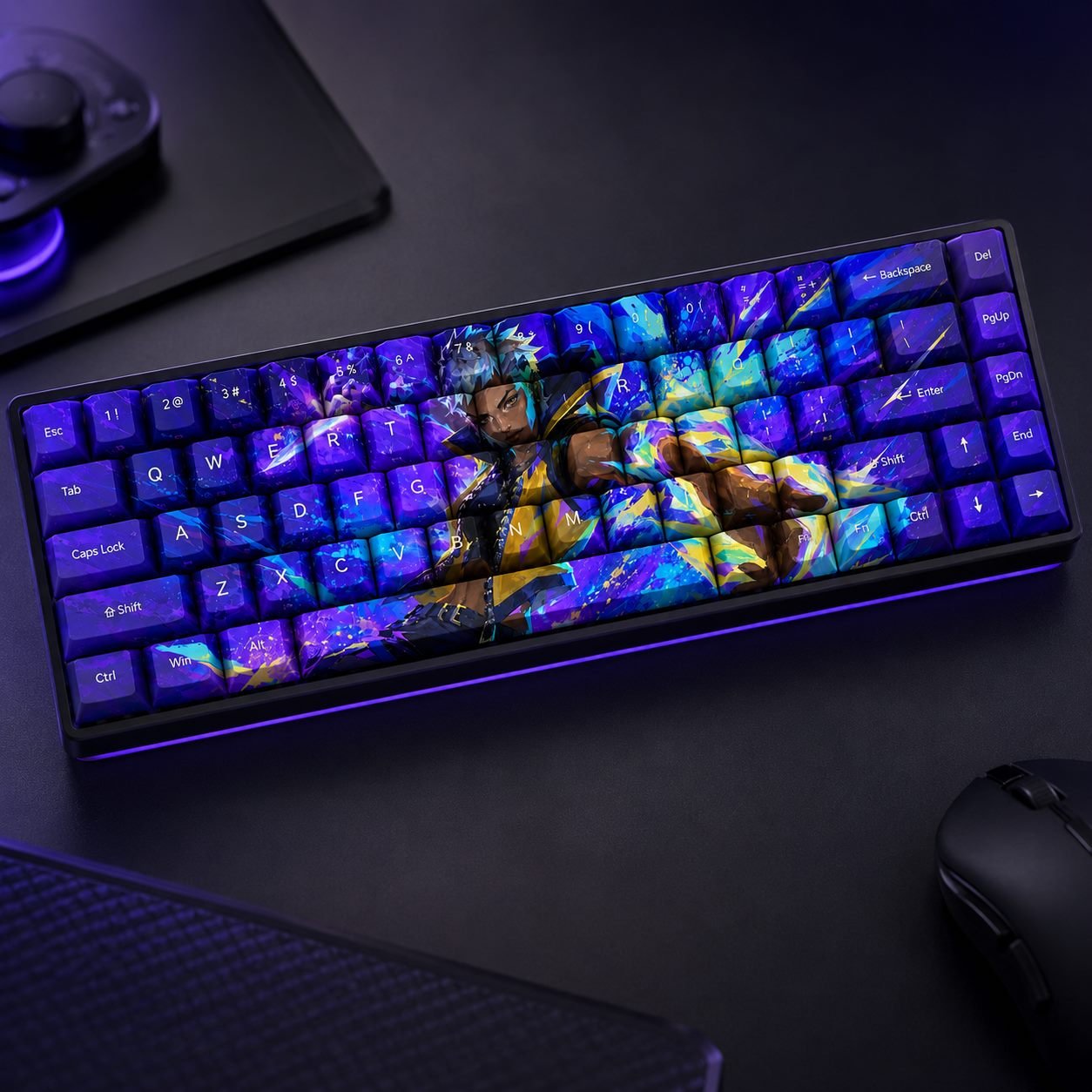 Waylay Original Profile 68-Key Side-Printed PBT Keycap Set - Image 5