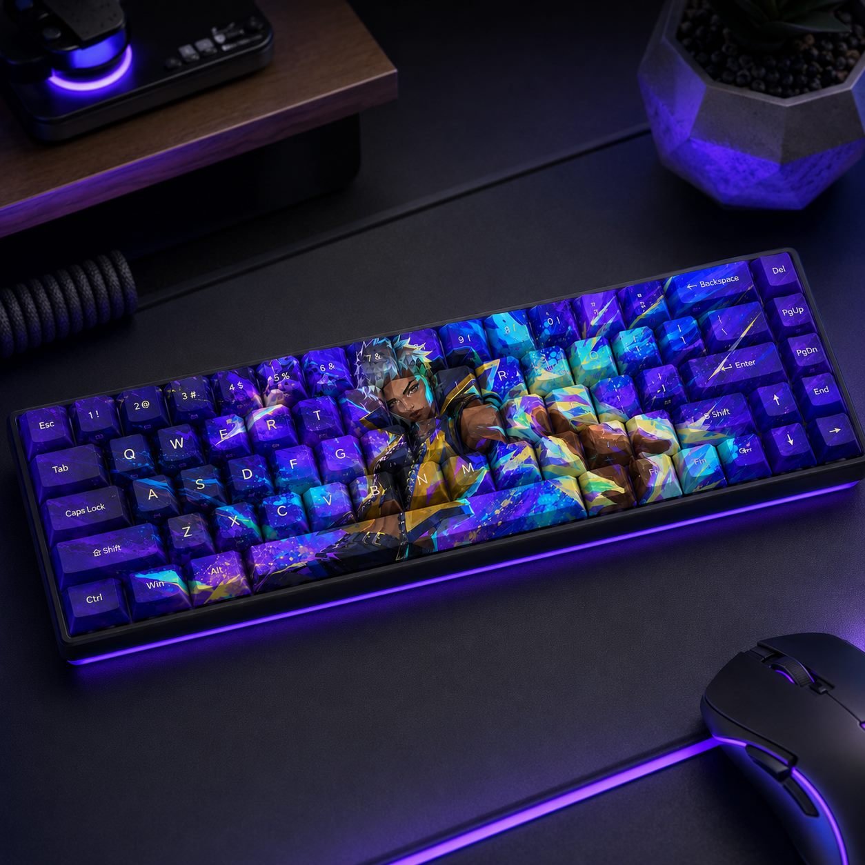 Waylay Original Profile 68-Key Side-Printed PBT Keycap Set - Image 9