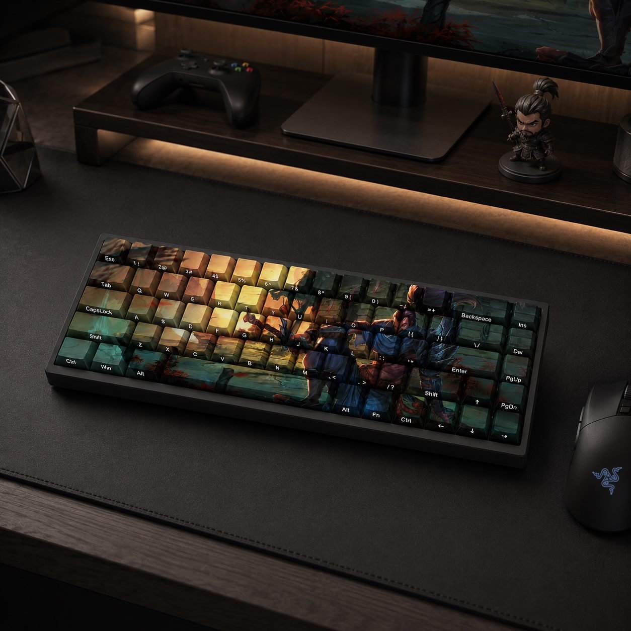 YASUO Original Profile 68-Key Side-Printed PBT Keycap Set - Image 8