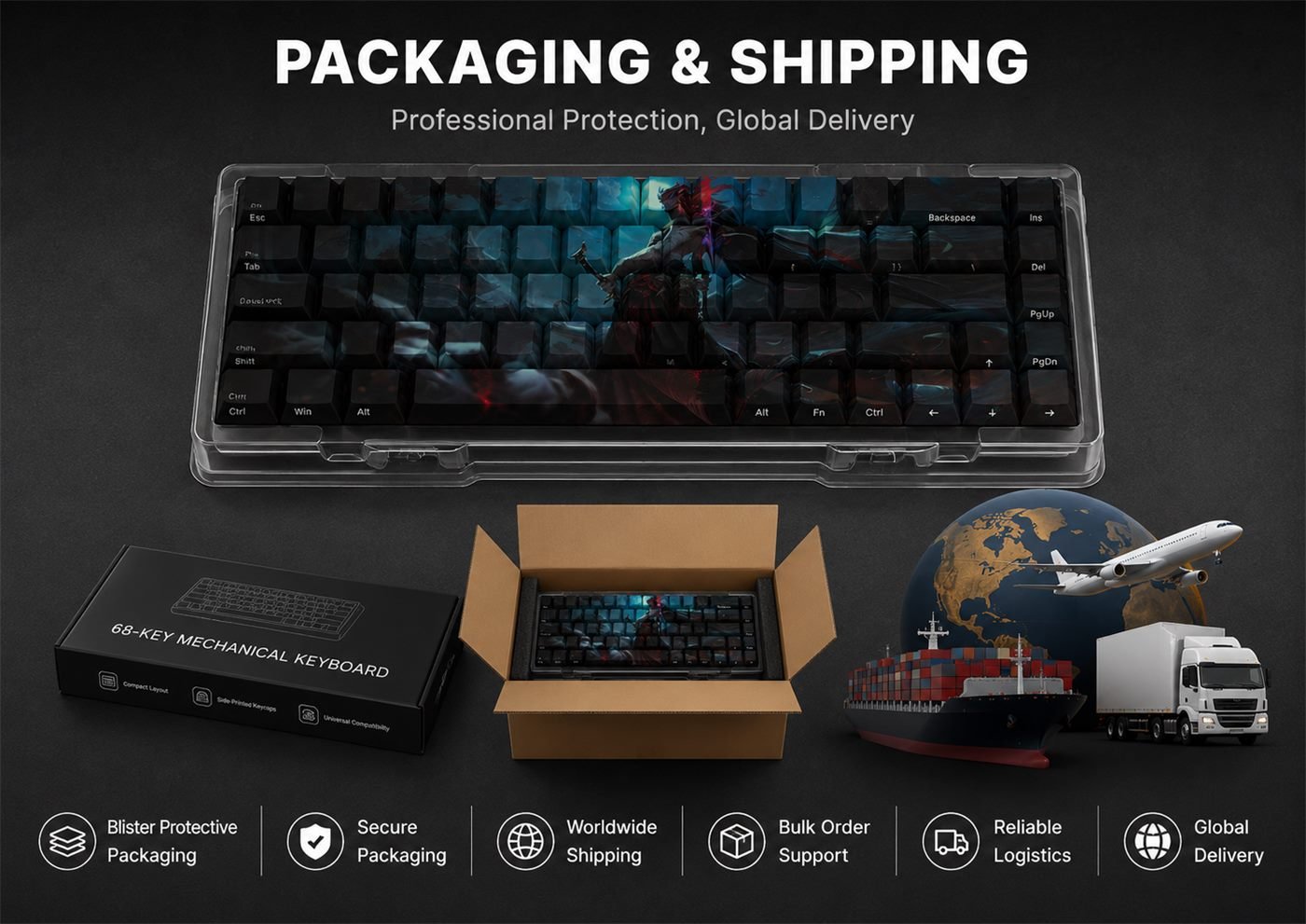 YONE Original Profile 68-Key Side-Printed PBT Keycap Set - Image 13