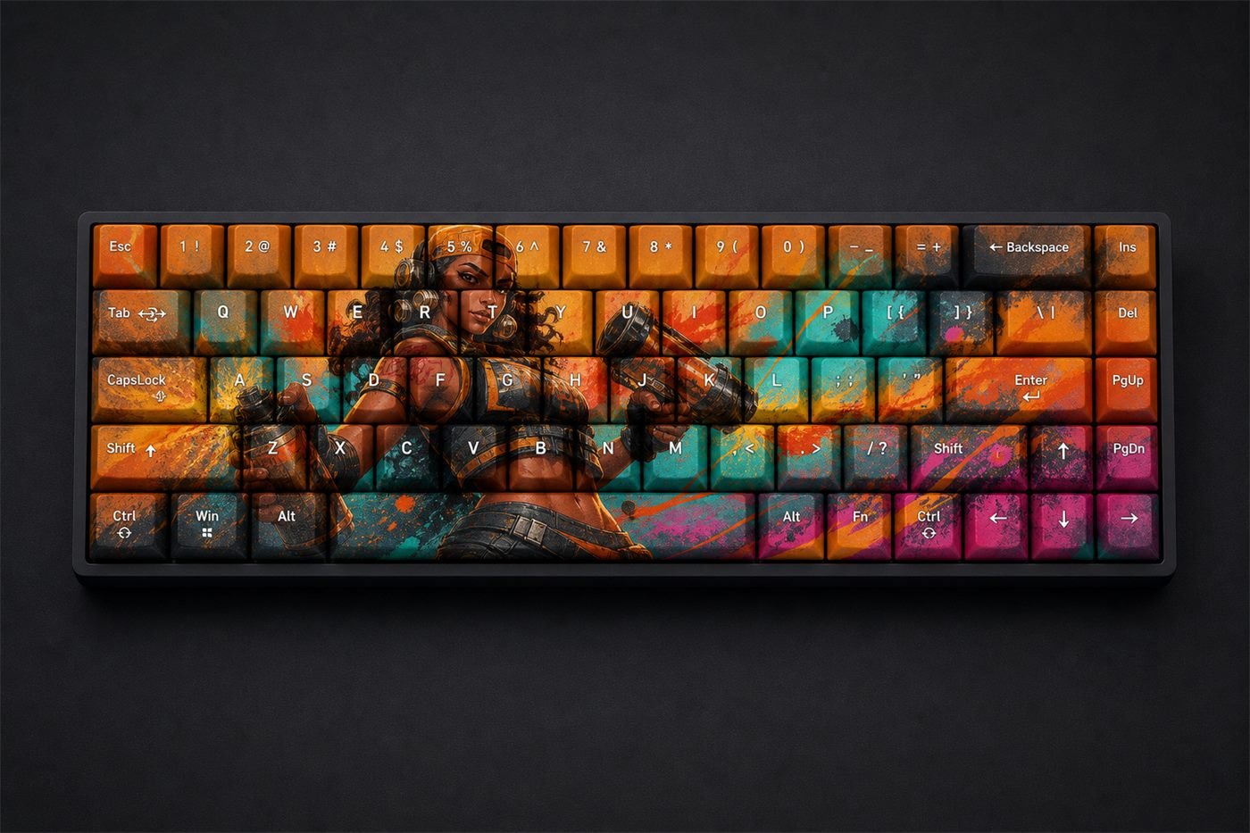 Yoru Original Profile 68-Key Side-Printed PBT Keycap Set - Image 5