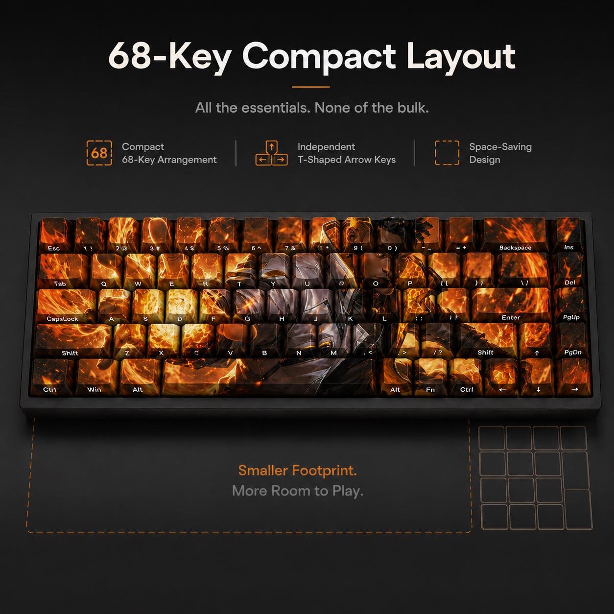 Valorant Phoenix-Inspired 68-key design, product view 9