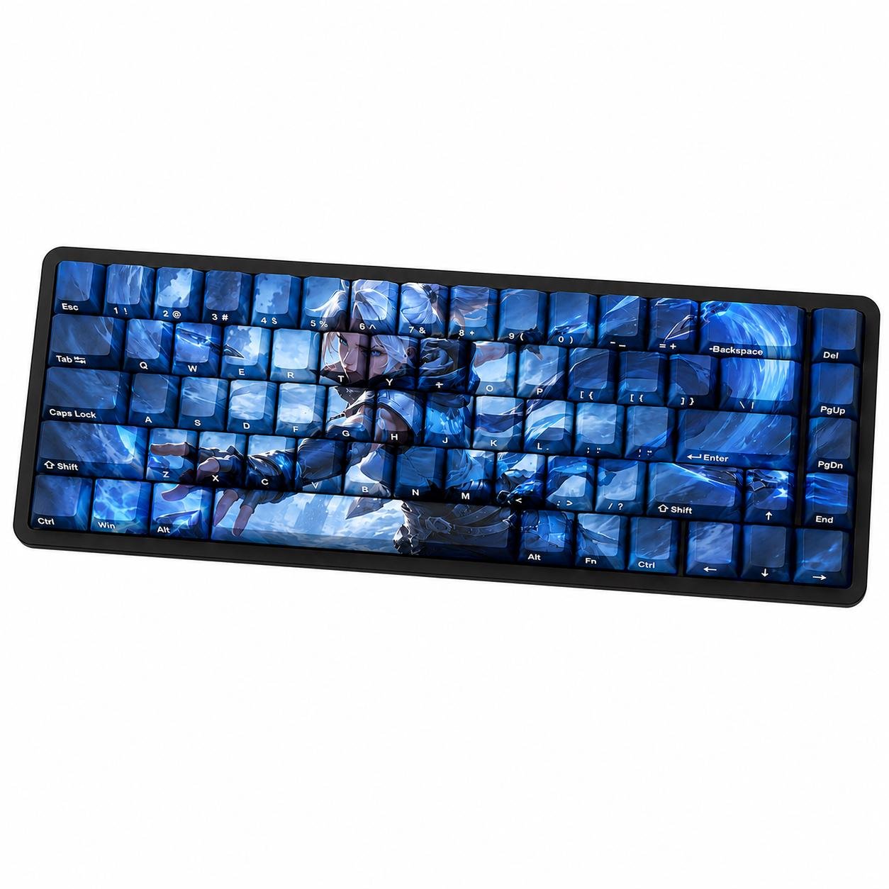 Jett blue 68-key keycap design