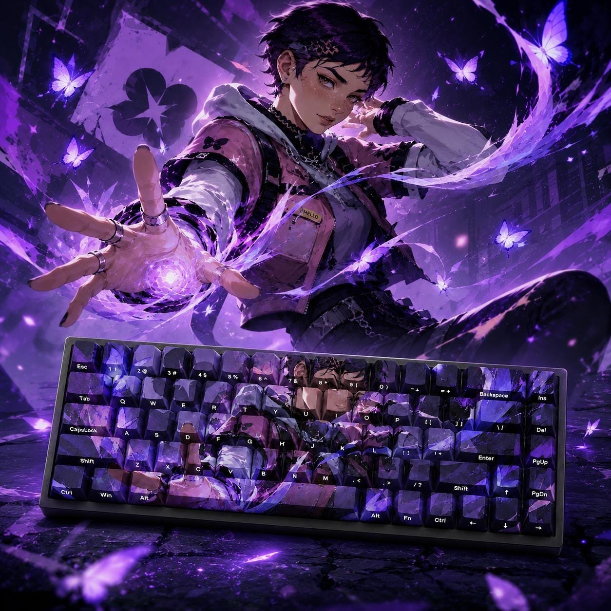 Valorant Clove Inspired 68-key design, product view 1
