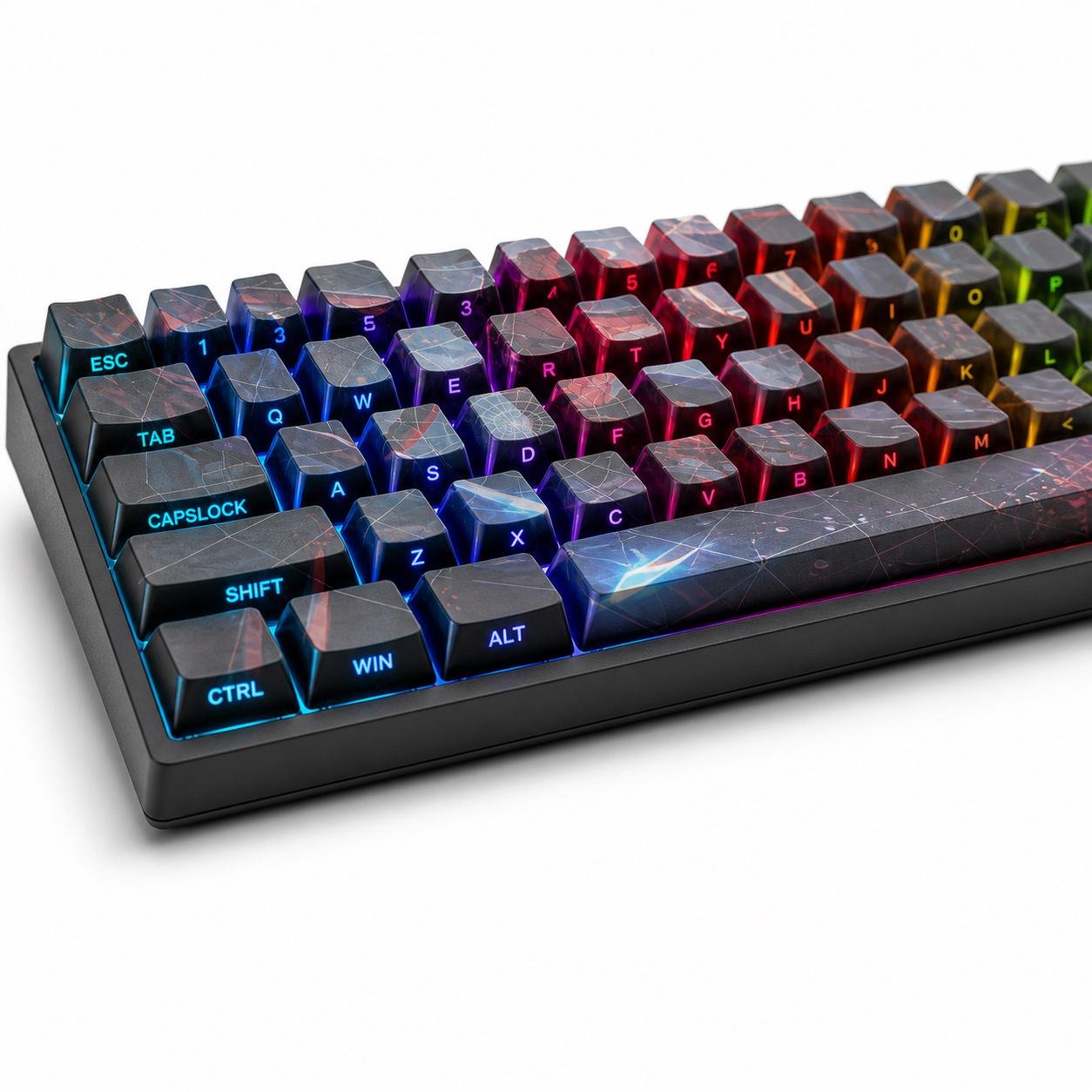 Web-slinger 68-key themed keyboard design