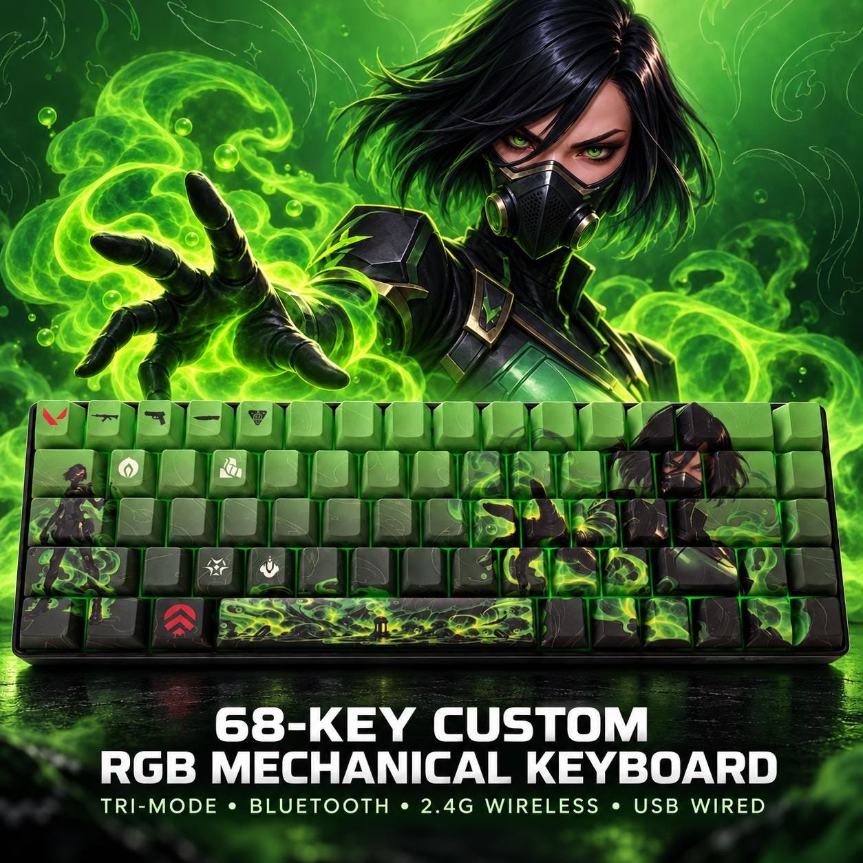 Valorant Viper 68-key design, product view 1