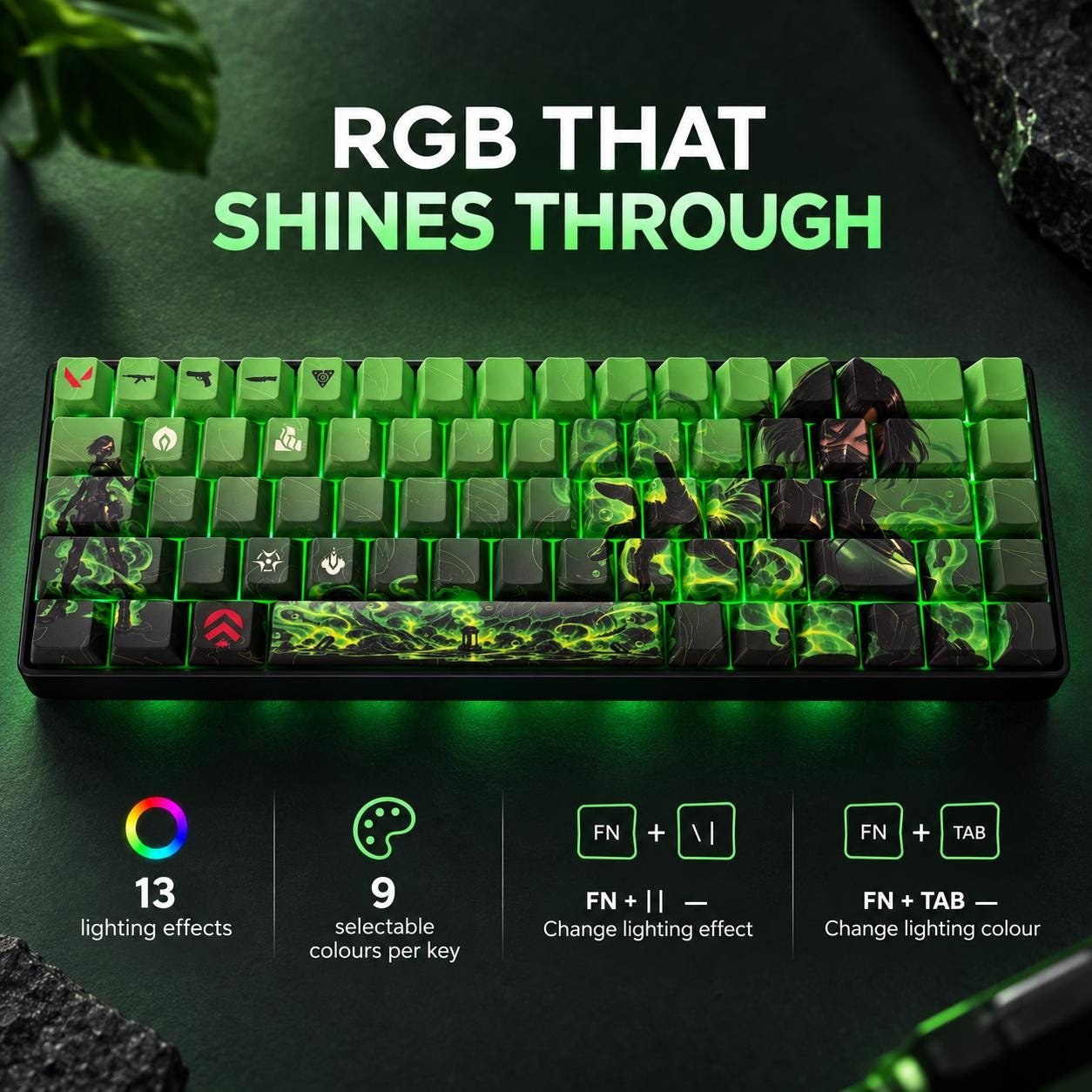 Valorant Viper 68-key design, product view 8