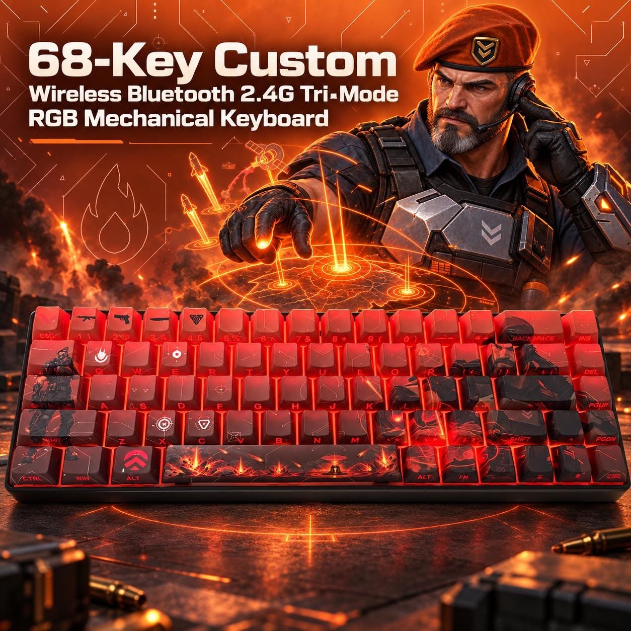 VALORANT Brimstone Custom 68-key design, product view 1