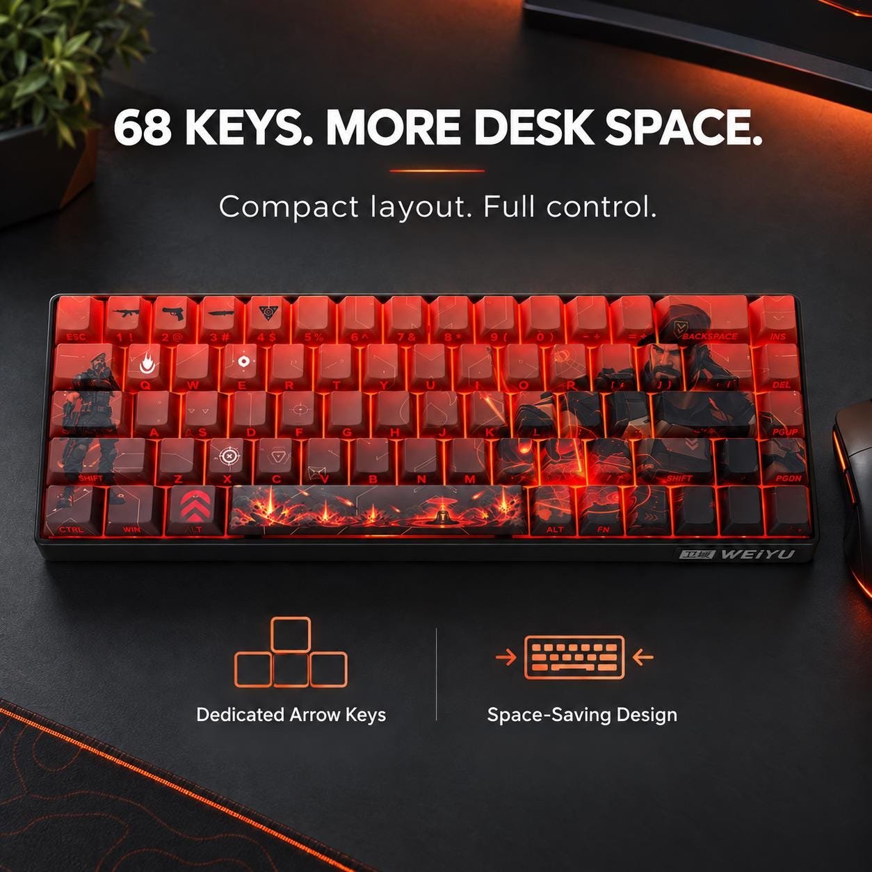 VALORANT Brimstone Custom 68-key design, product view 4