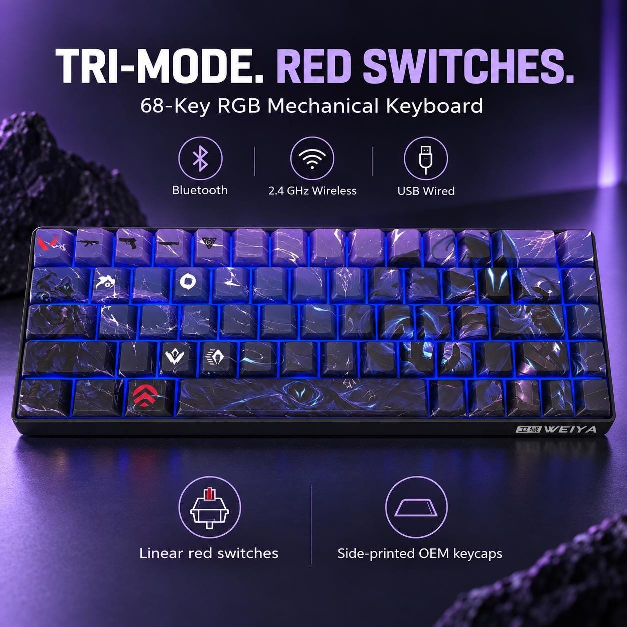 Valorant Omen Custom 68-key design, product view 6