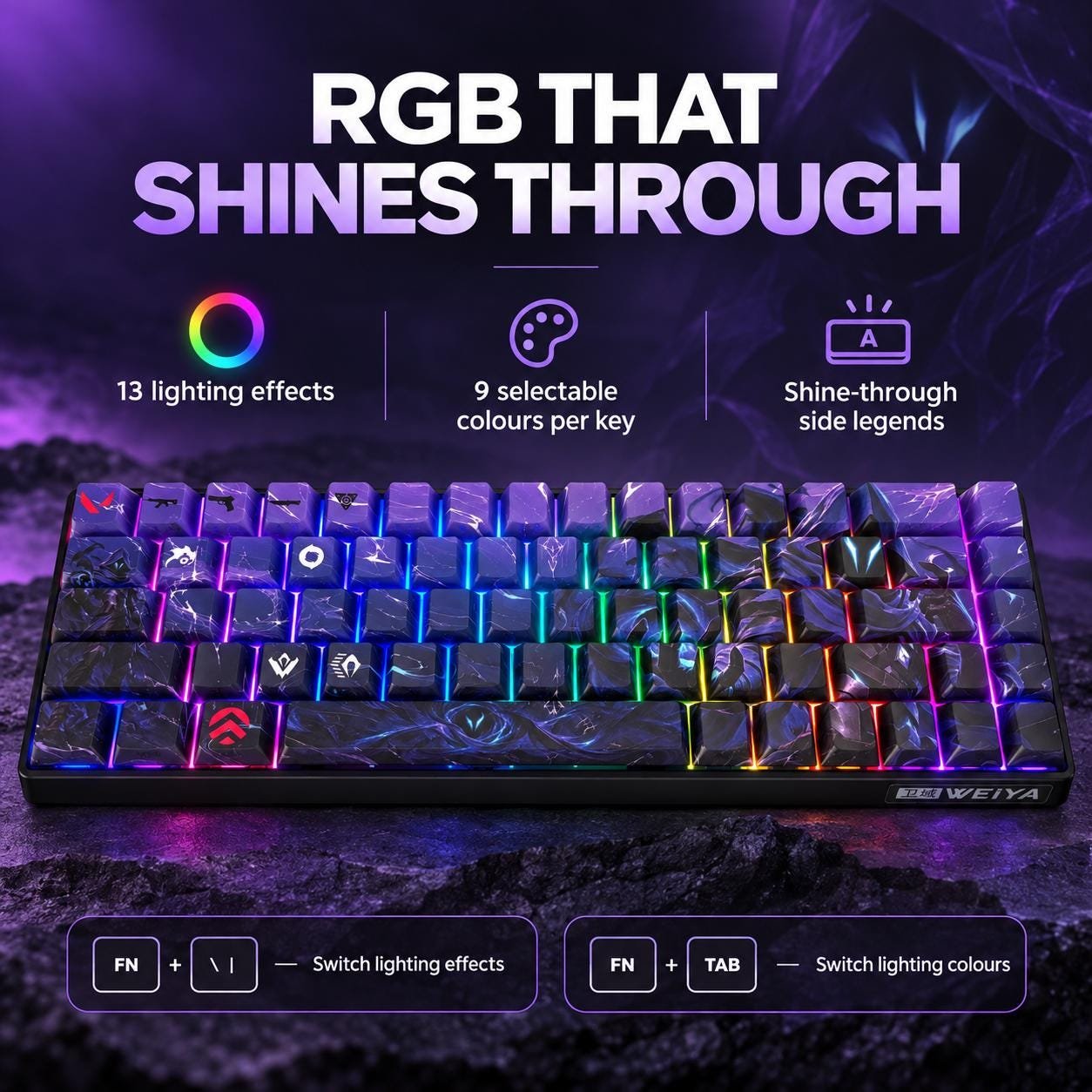 Valorant Omen Custom 68-key design, product view 7