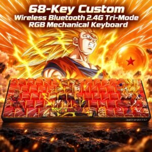 Goku Super-Saiyan Custom 68-key design, product view 1